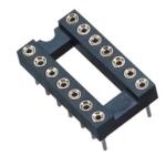 12V Contact Integrated Circuit Socket Phosphor Bronze Contact 20mΩ Maximum Value