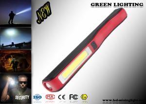 140 Lum IP65 LED Flashlight Torch Pen Style ABS Material Micro USB Charger