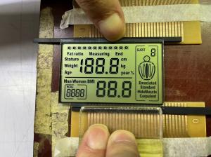 Positive 7 Segment LCM Display Monochrome Transmissive Character Lcd Module