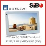Room Controlling 7 Inch Android OS Angled Mounting Touch Screen With POE and RGB