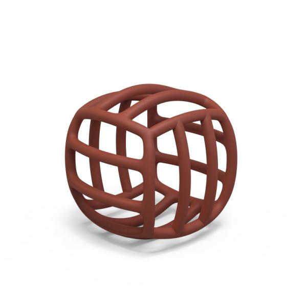 Quality lead PVC Free Silicone Teething Ball Descriptive Language Learning Toy for sale