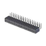 Gold Plated Machined Pin Header 2.54mm SMT SMD Dual Row Right Angle PCB