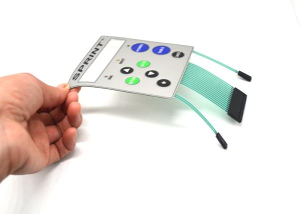 Quality Printer Controller LED Membrane Switch With Tactile Embossed Buttons for sale