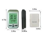 Indoor Thermometer Hygrometer With Wireless Outdoor Temperature Sensor And LCD