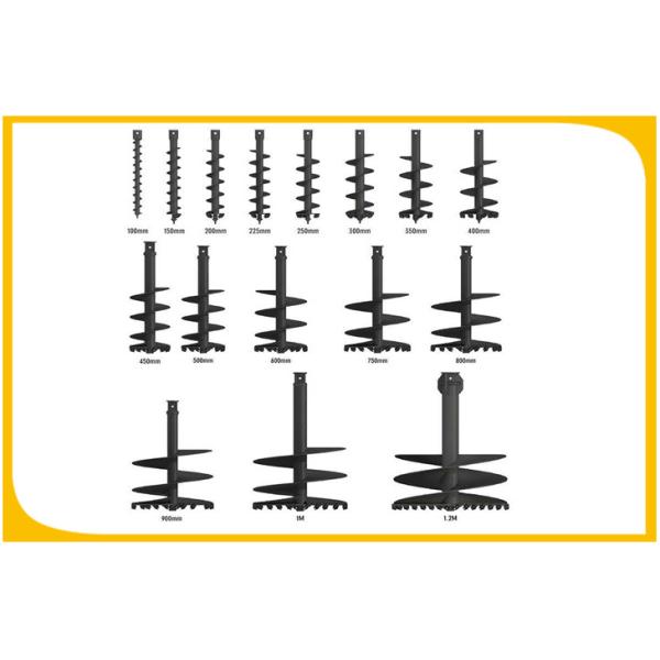 Power Hydraulic Earth Auger For 500 mm Max Auger Diameter Clay / Shale Drilling