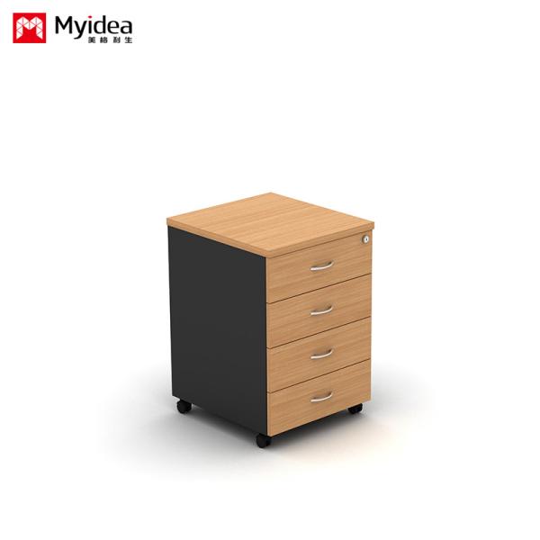 Quality Customization Fixed Activity Cabinet , Multiple Colors Four Drawer Movable Cabinet for Office Desk Storage File for sale