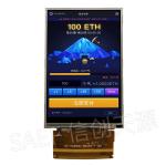 16 Bits 3.2V TFT LCD Display 320x480 Portrait TN Type With White LED Backlight
