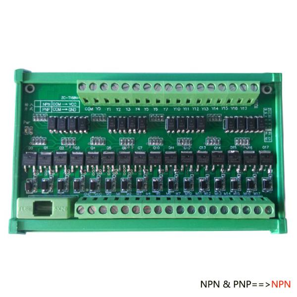 Quality 16 Ways PLC Output Power Amplifier Module Relay Board ZC16BN NPN Signal Outlet for sale