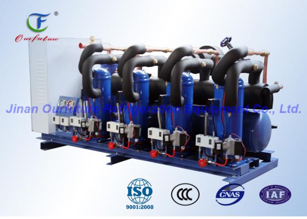 Quality Danfoss Scroll Parallel Refrigeration Compressor Unit For Commercial Meat Production for sale