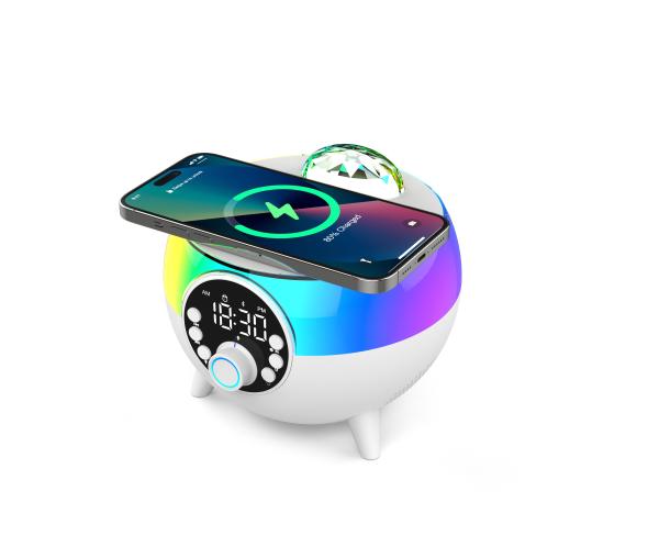 Quality 14W Bluetooth Speaker with Colorful LED Light and 2" Tweeter Size Wireless Charging for sale
