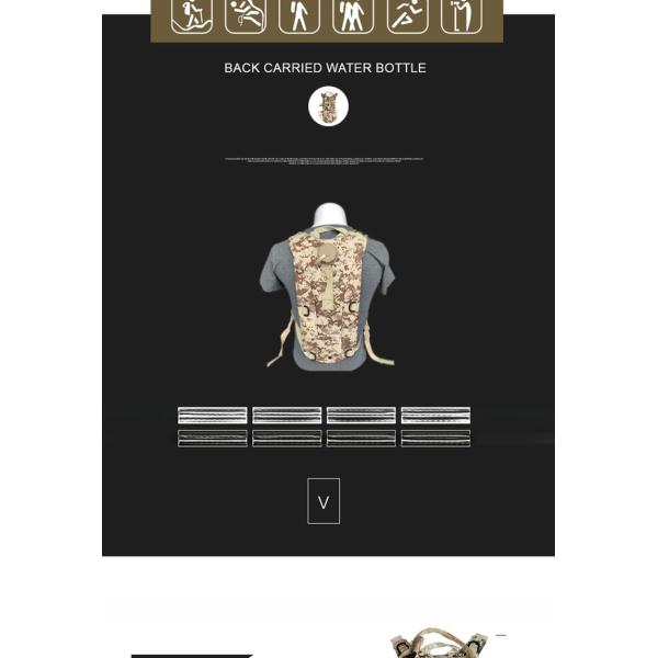 Customized Logo Multicam CP Camping Water Hydration Bag Perfect for Outdoor Adventures