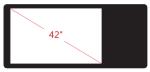 G+FF 42" Multi Touch Projected Capacitive Touch Screen Display Panel With SHARP