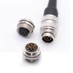 12 Pin Ip67 Ip68 M12 M16 Panel Mount Circular Connector