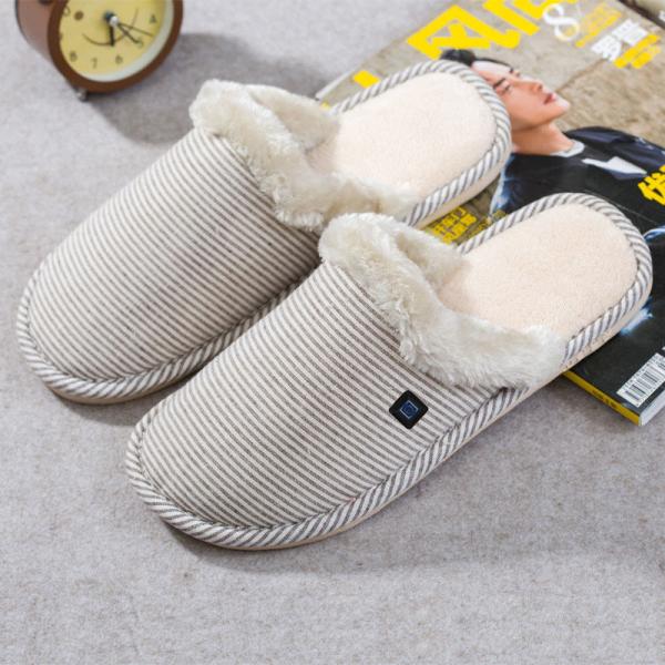 Heated Electric Foot Warmer Slippers 65Degree For Women 3 Levels Control