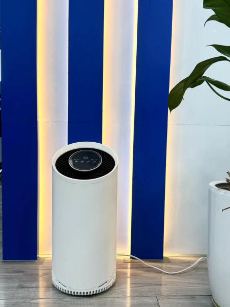 Quality All In One White HEPA Air Purifier with Touch Control Night Light and Timer for sale