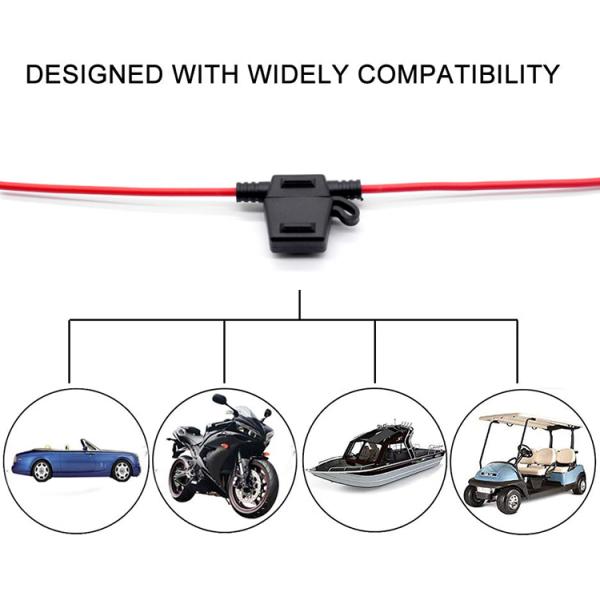 0FHM0001XP OFHMO001XPGLO OFHM0001ZXJ-RED Mini FHM Series 32V In-line Waterproof Blade Fuse Holder