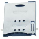 Push Push Type 6+2 Pin Smart Card Socket With Switch Diagonal Column Connector