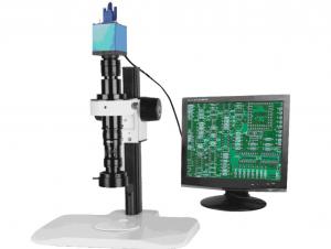 China VM6517C Optical Coaxis Illumination And Zoom Lens microscope, Telecentric Optical Microscope Design With 2D Video wholesale