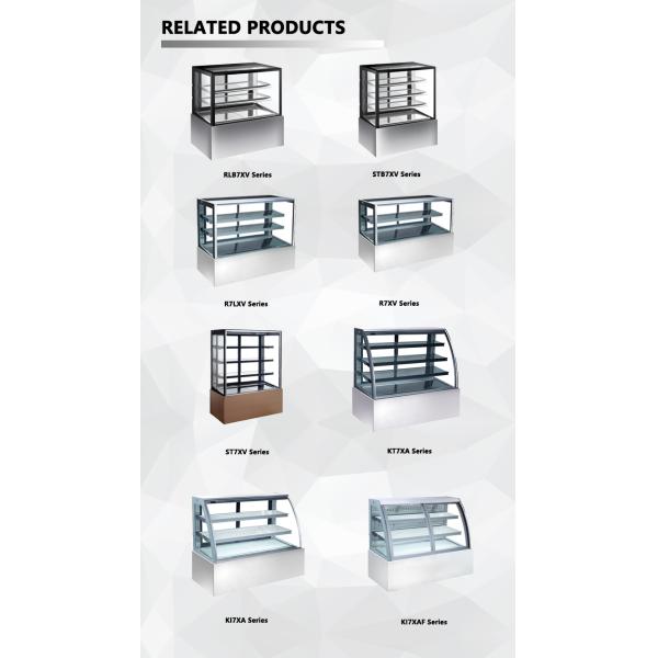 900*680*1200 Dimensions Commercial Cake Display Freezer Automatic Defrost Chiller