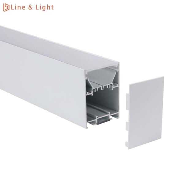 Quality 65*90mm Suspended LED Profile LED Linear Lights UGR<19 Providing Up And Down Lighting for sale