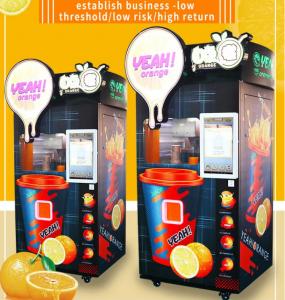 China Frozen Iced Fresh Juice Vending Machine Automatic Orange Apple Vending Machine wholesale