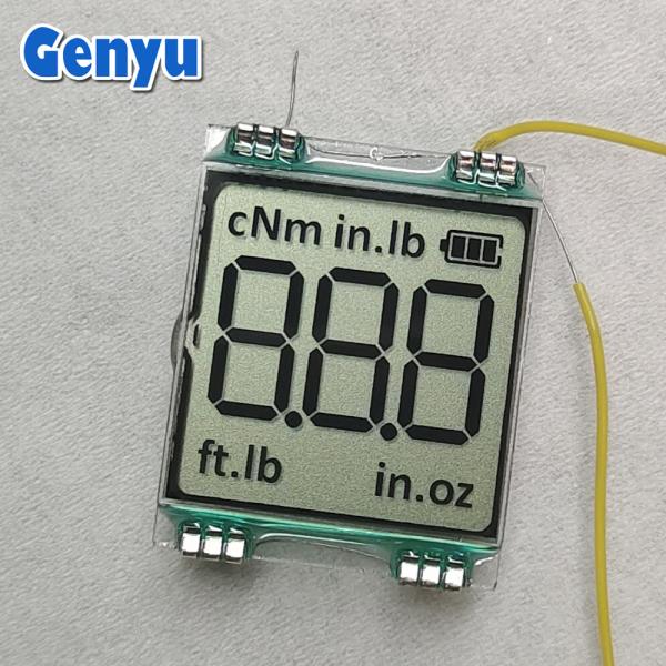 Quality Customization 3 Digit 7 Segment LCD Display TN Potivie Black Fonts 12 PIN Connect for sale