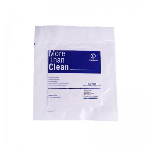 China Sterile 100% Polyester Dry Cleanroom Wipes Heat Sealed Edges wholesale