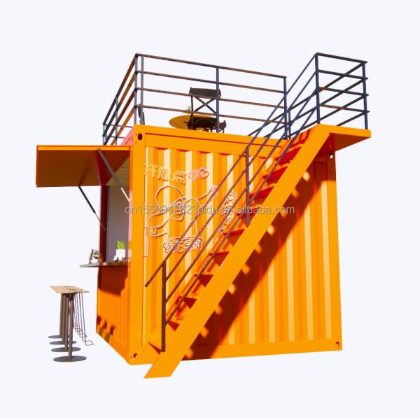 10 Foot Prefabricated Container Store for Fast Food Coffee Bars Customized Color Supermarket Option from Shanghai