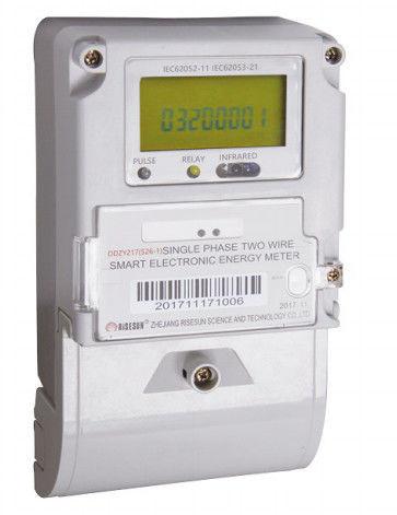 Quality Single Phase Smart AMI Energy Meter With Operation Voltage 0.8un To 1.2un for sale