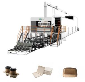 Single Use Coffee Cup Tray Machine Automatic Paper Cup And Plate Making Machine