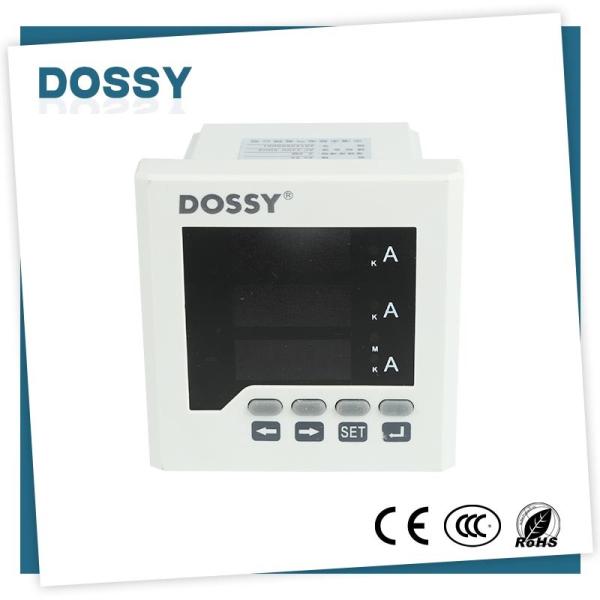 Quality 72x72mm LCD display  Ampere meter Three phase meter  panel anolog meter for parameter measurement for sale