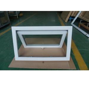 China PVC Frame Double Glazed Sash Windows Waterproof Bathroom Awning Windows on sale