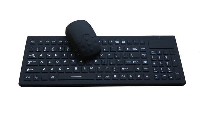 Industrial Wireless Keyboard And Mouse , Antibacterial Steelseries Keyboard And