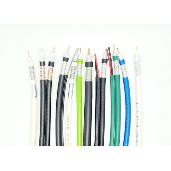 Mini Complex CCTV Siamese Coax Cable RG59P 0.5mm2 Power 3.7 PVC Jacket