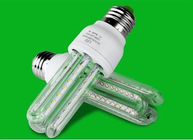 Quality U shape led energy saving lamp E27 led bulb light B22 led corn light 360° dimmable for sale