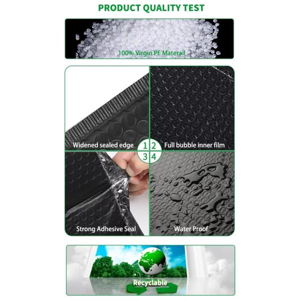 Tailorable Waterproof Padded Plastic Mailing Bags Shock Resistant