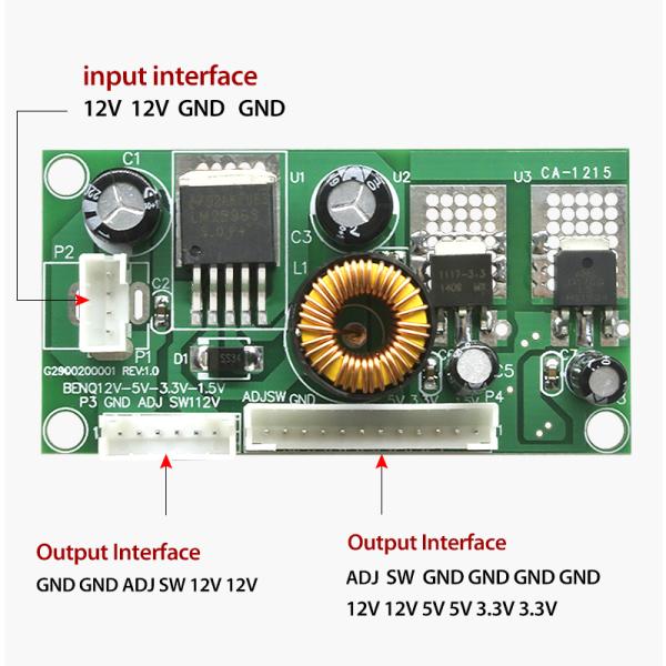 CA-1215 12V 5V 3.3V 1.5V Power Supply Module LCM LCD
