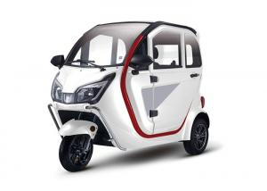China White Grey Enclosed Electric Tricycle Slow Speed 1000W WithLithium Battery wholesale