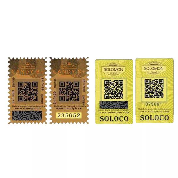 Quality Custom Self Adhesive Security Labels Reflective Authenticity Hologram Sticker CE for sale