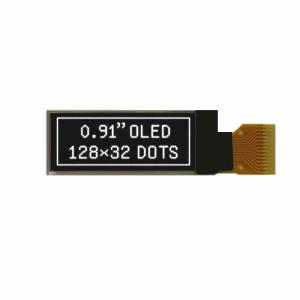 China 0.91 Inch OLED Display Module 128X32 I2c Interface 14 Pin HTN STN wholesale