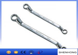 China Double Offset Ring Steel Plum Spanner , Double Head Plum Wrench on sale