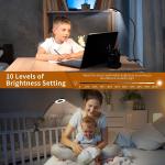 Desk Lamp 3 Color Modes & 10 Brightness LED Reading Light with Clamp, Flexible