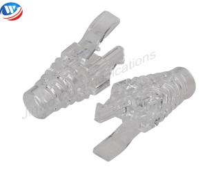 Polycarbonate Modular Plug Boot Transparent Rj45 Connector Metal Shielded
