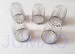 Diamond Holes Stainless Steel Crimped Wire Mesh Filter Caps - 304 L