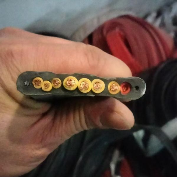 450/750V Tensile Resistant Flat Rubber Cable For Industrial And Lifting Machinery