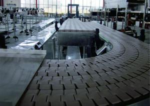 Stainless Steel Plate Automated Conveyor Systems Stable Structure Smooth Transition