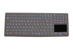 Touchpad Backlit Rubber Silicone Industrial Keyboard 12 Function Keys / Numeric