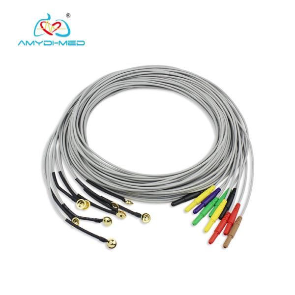 Common Compatible EEG Cable , ECG Electrode Cable Din 1.5 Connector