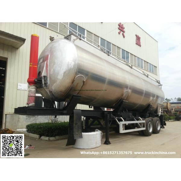 Aluminum Alloy Wheat Flour Bulk Tanker with Tipping Hydraulic Cylinder (6000USG-10000USG )whApp:+8615271357675