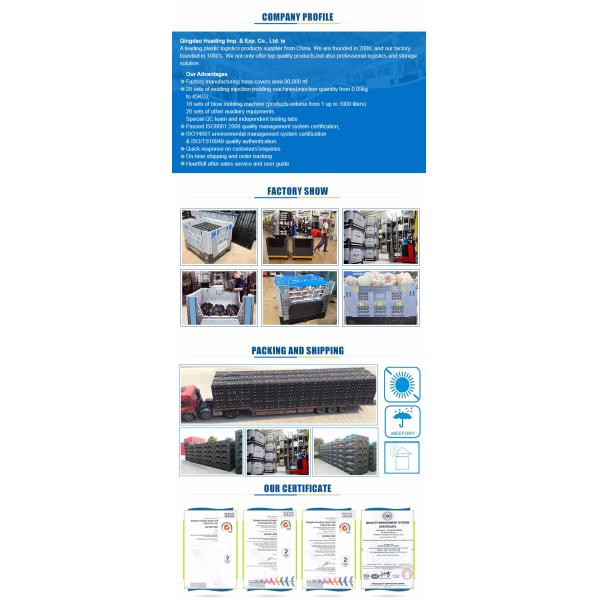 industry plastic pallet box large collapsible plastic container foldable container